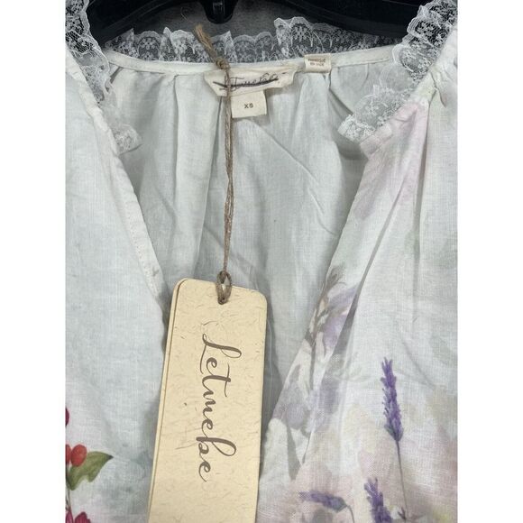 Anthropologie Let Me Be A-Line Mini Dress Floral Size X-Small - Picture 9 of 12